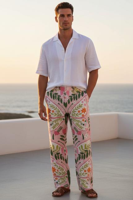 Pantalon Lin Chemise - Imprimé