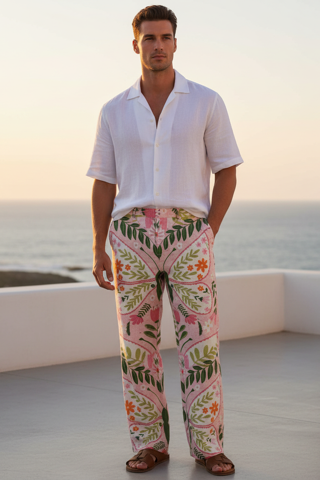 Pantalon Lin Chemise - Imprimé