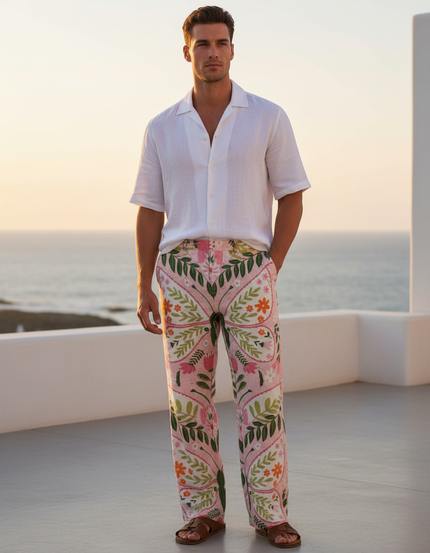 Pantalon Lin Chemise - Imprimé