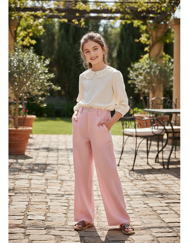 Pantalon En Lin Fille