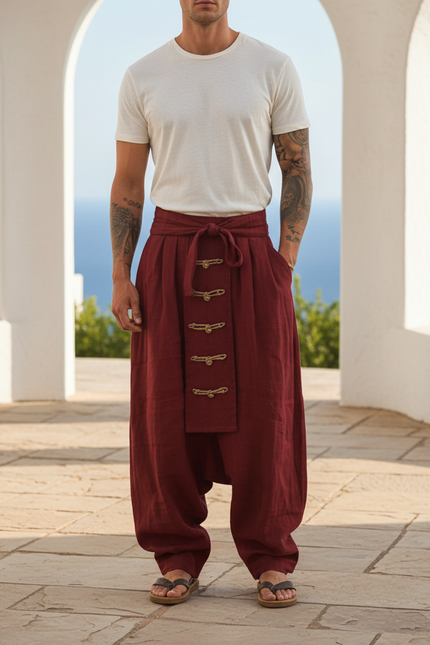 Pantalon Yoga Lin - Bordeaux