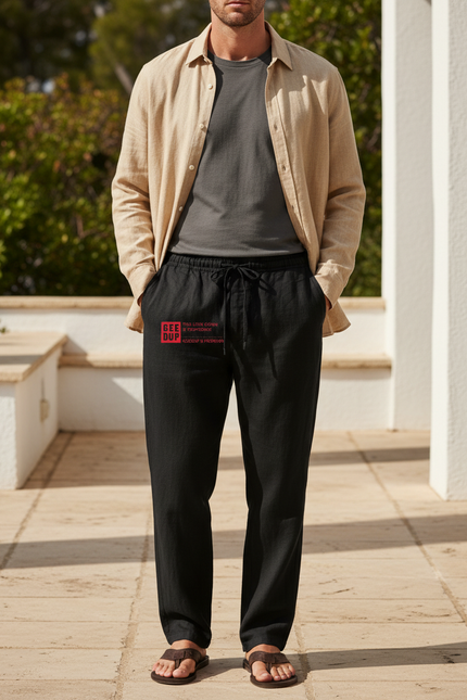 Pantalon Lin Ete - Noir