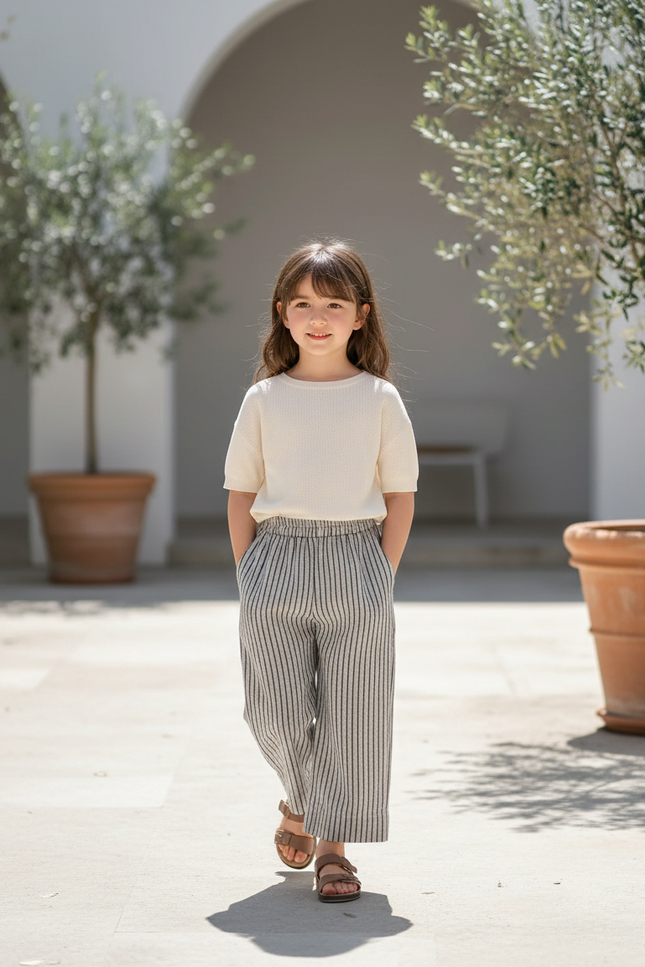 Pantalon Lin Raye - Imprimé