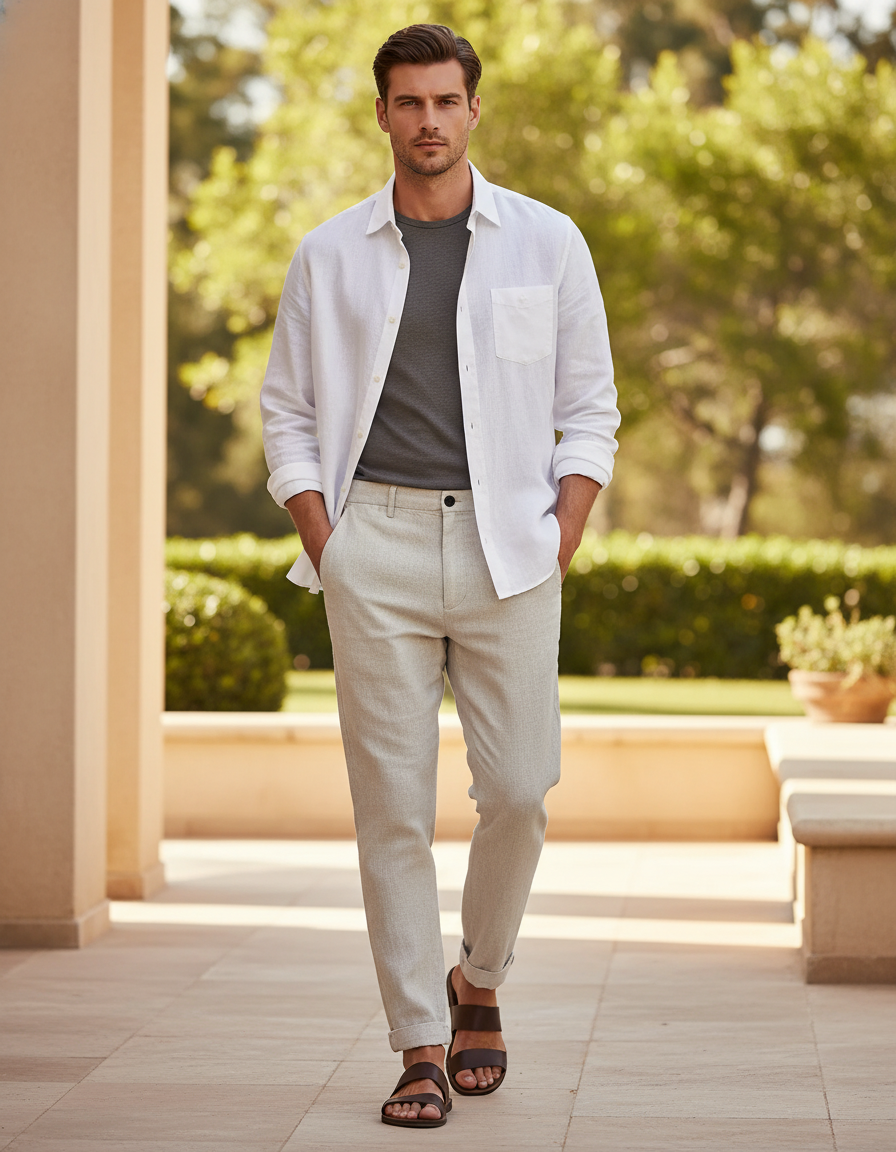 Pantalon Chino Lin - Beige