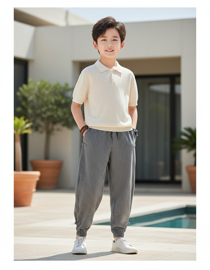 Pantalon Japonais Lin - Gris