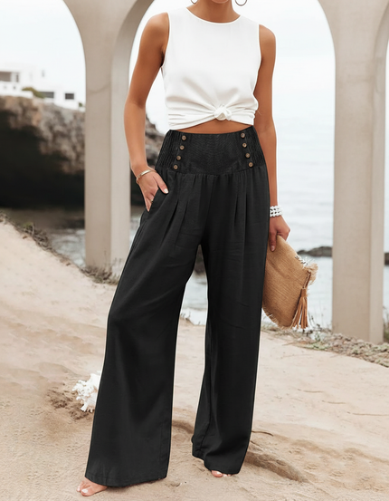 Pantalon Lin Chic - Noir