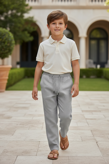 Pantalon Lin Sport - Gris