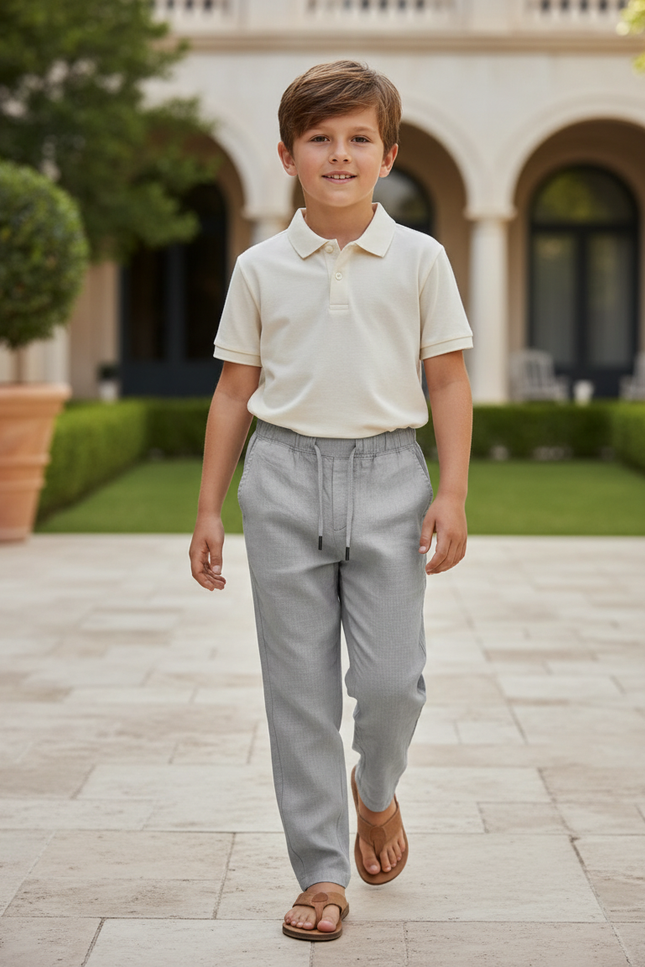 Pantalon Lin Sport - Gris