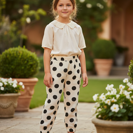 Pantalon En Lin Petite - Beige
