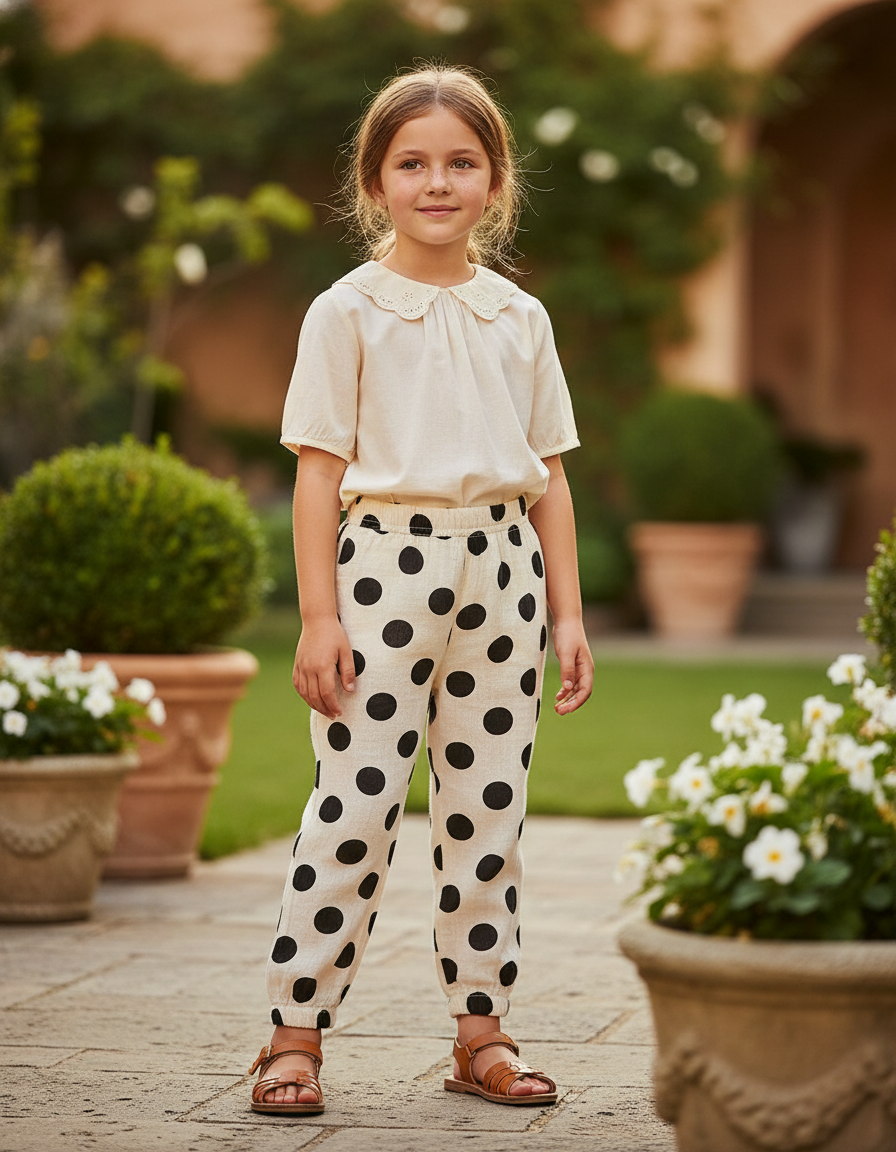 Pantalon En Lin Petite - Beige