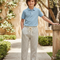 Pantalon En Lin Garçon Écru Tapered - Beige