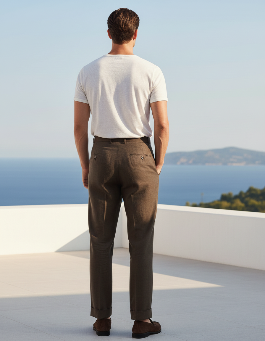 Pantalon Gurkha Lin - Marron - vue 2