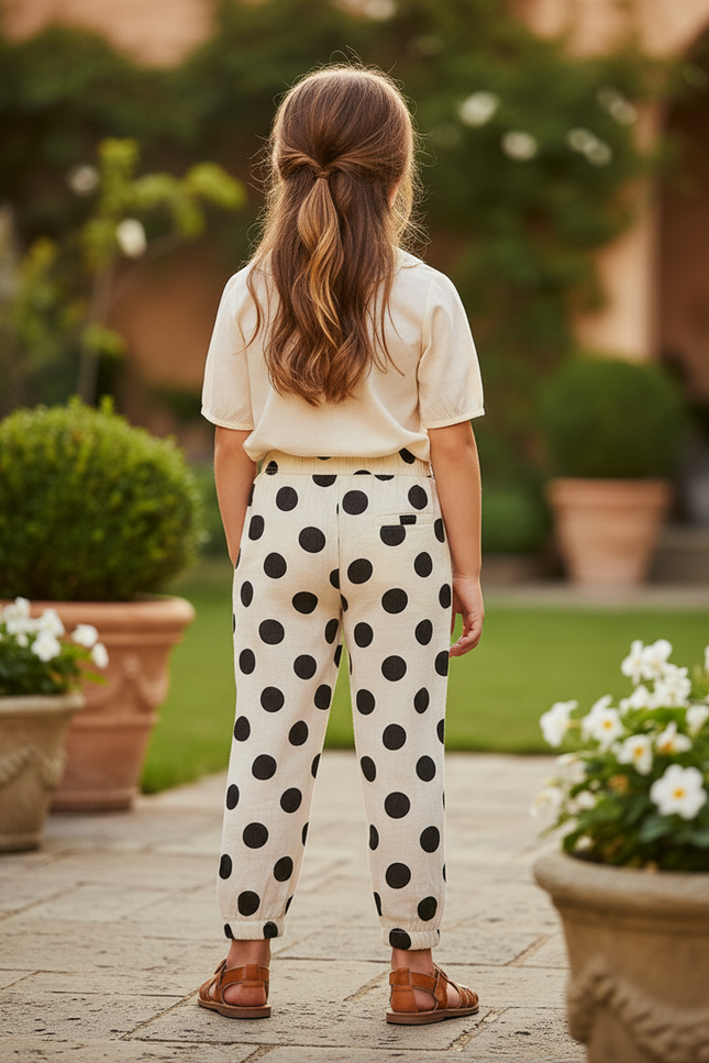 Pantalon En Lin Petite - Beige - vue 2