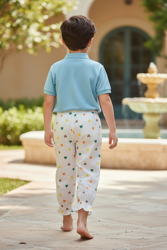 Pantalon Lin Blanc Bebe - Multicolore - vue 2