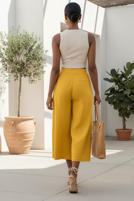 Pantalon Jaune Lin - vue 2