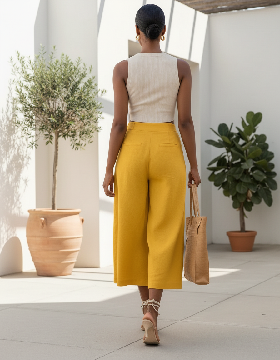 Pantalon Jaune Lin - vue 2
