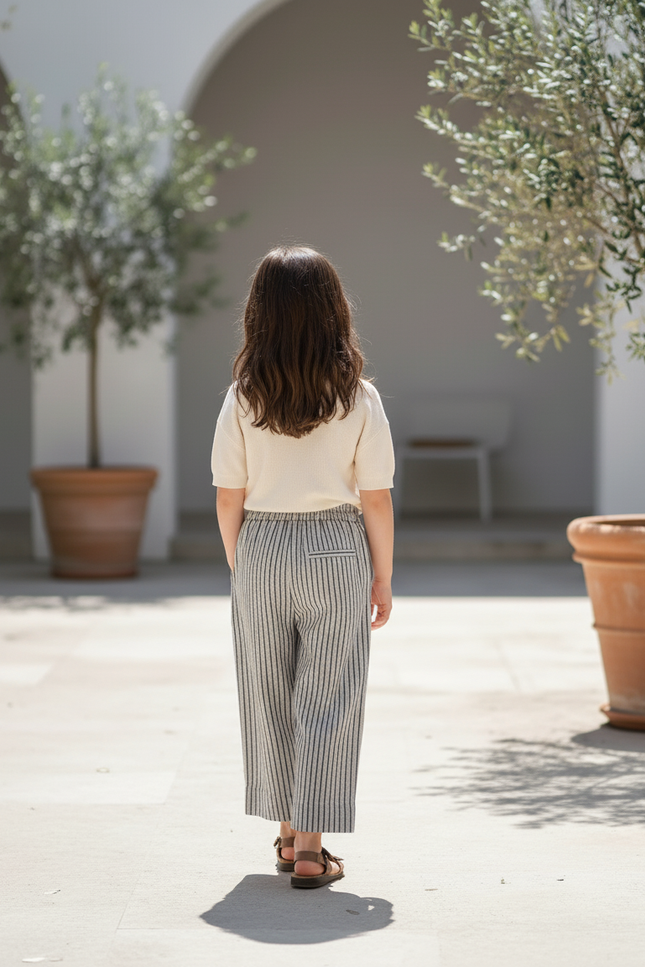 Pantalon Lin Raye - Imprimé - vue 2
