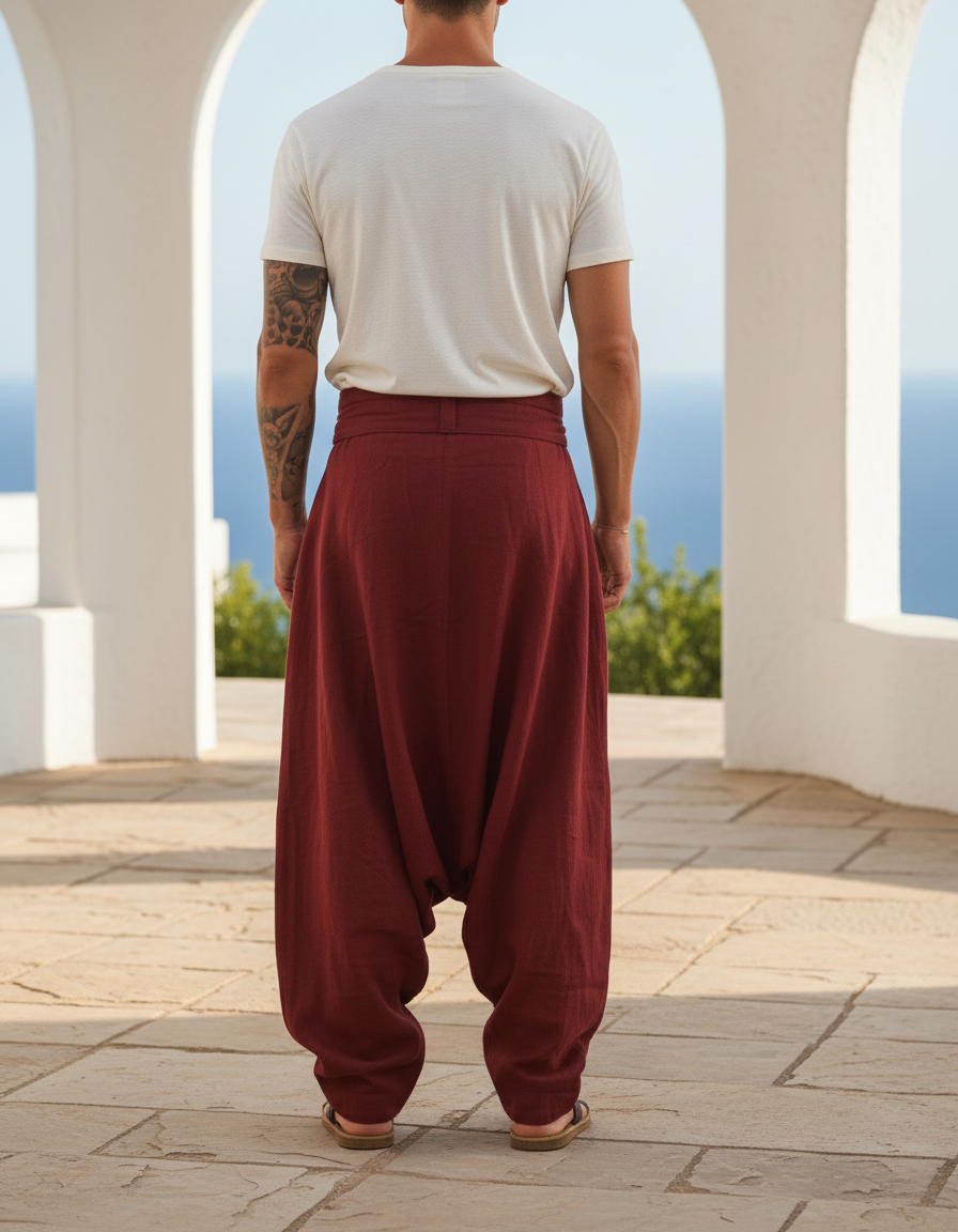 Pantalon Yoga Lin - Bordeaux - vue 2