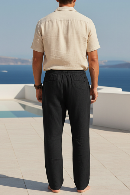 Pantalon Noir Lin - vue 2
