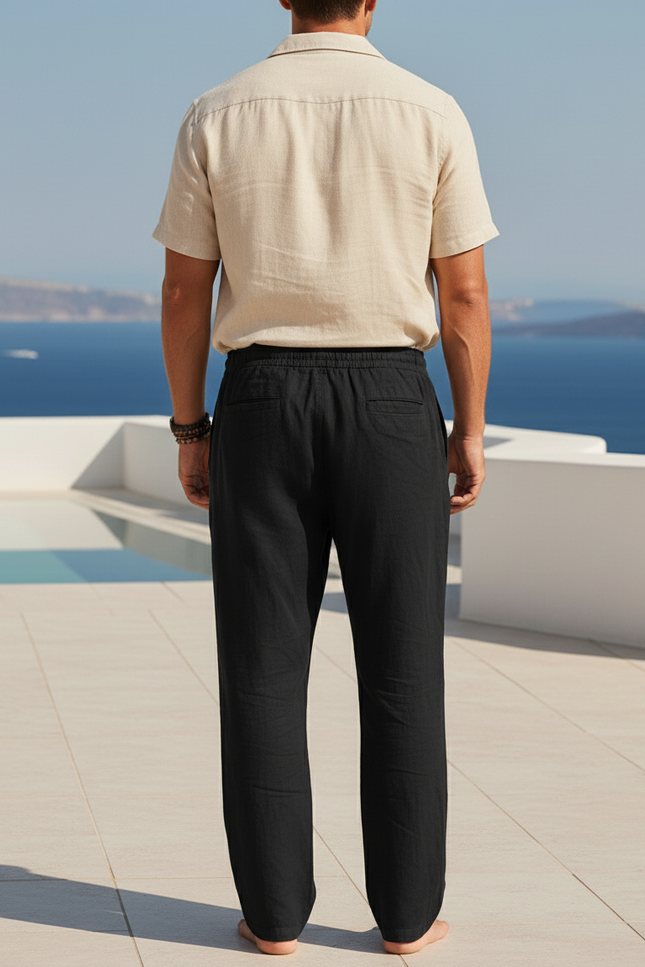 Pantalon Noir Lin - vue 2
