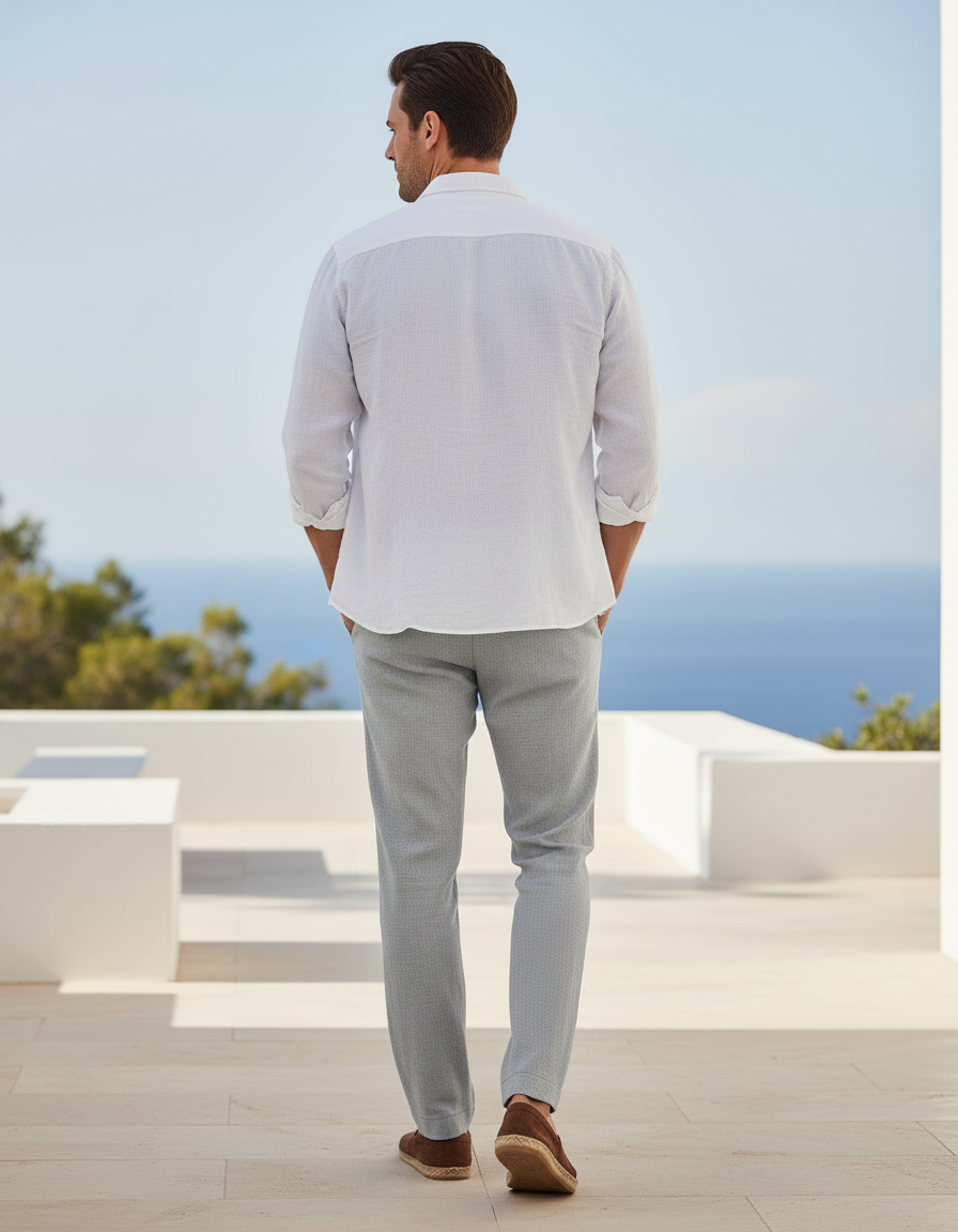 Pantalon Chino Lin Homme - Gris - vue 2