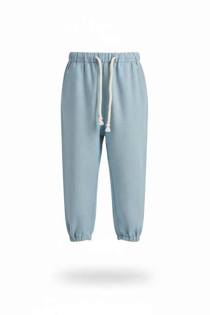Pantalon Lin Bleu Blanc - vue 3