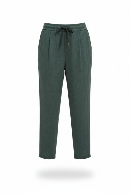 Pantalon En Lin Vert Ample Plissé Enfant Léger - vue 3