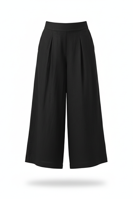 Pantalon Lin Noir Grande Taille Femme - vue 3