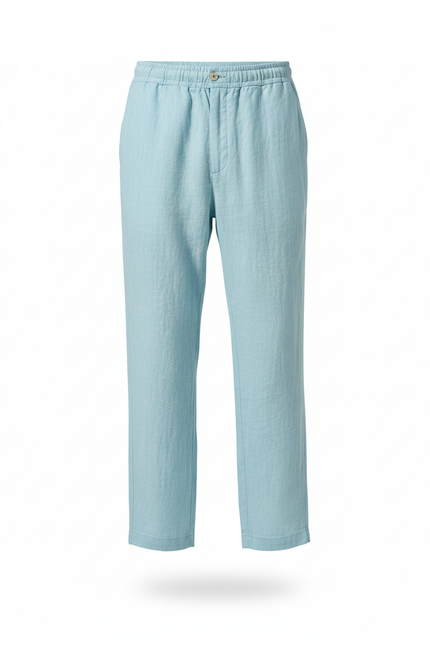 Pantalon Lin Homme Luxe - Bleu - vue 3