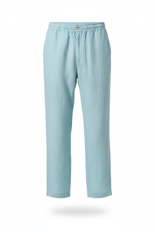 Pantalon Lin Homme Luxe - Bleu - vue 3
