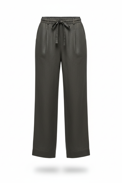 Pantalon Pur Lin - Kaki - vue 3
