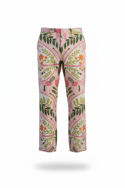 Pantalon Lin Chemise - Imprimé - vue 3
