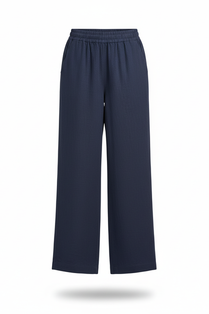 Pantalon Palazzo Lin Femme - Marine - vue 3