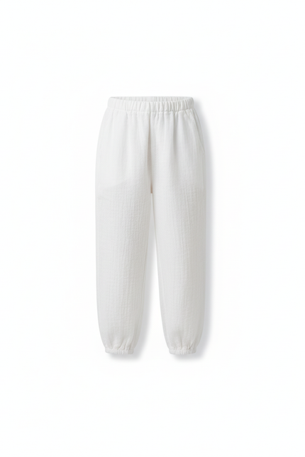 Pantalon En Lin Blanc Ample Léger Enfant - vue 3