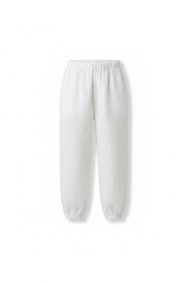 Pantalon En Lin Blanc Ample Léger Enfant - vue 3