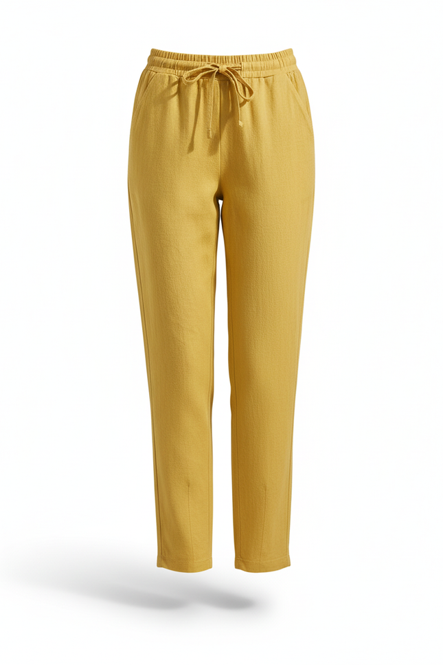 Lin Pantalon Été Femme - Jaune - vue 3