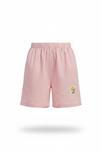 Pantalon En Lin Rose Enfant Ample Décontracté Mignon - vue 3