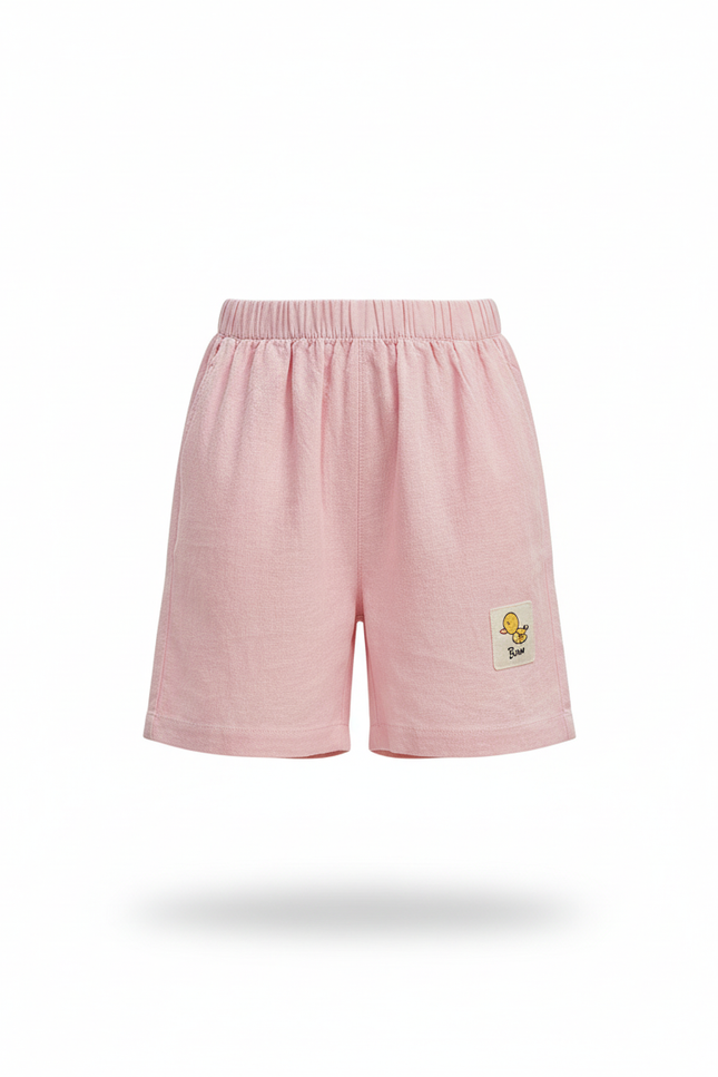 Pantalon En Lin Rose Enfant Ample Décontracté Mignon - vue 3