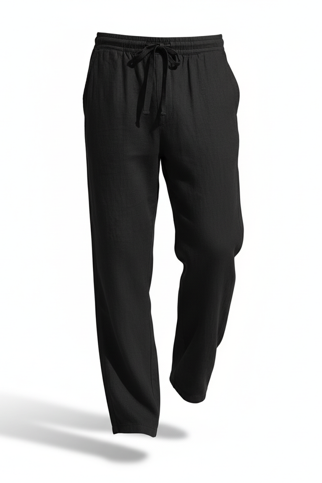 Pantalon Noir Lin - vue 3