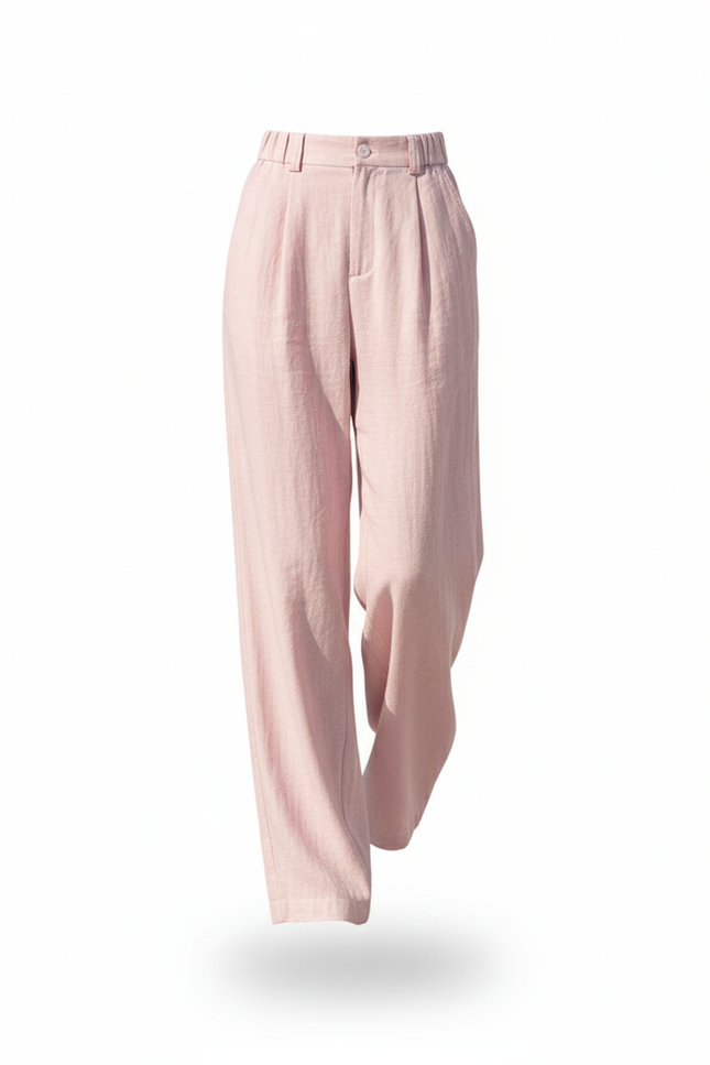 Pantalon Lin Rose Femme - vue 3