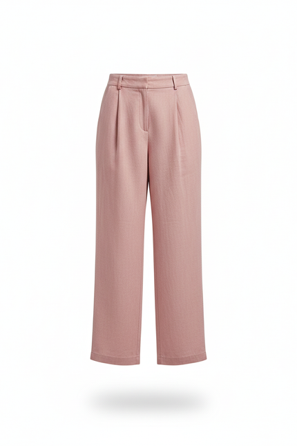Pantalon Lin Rose Pale - vue 3