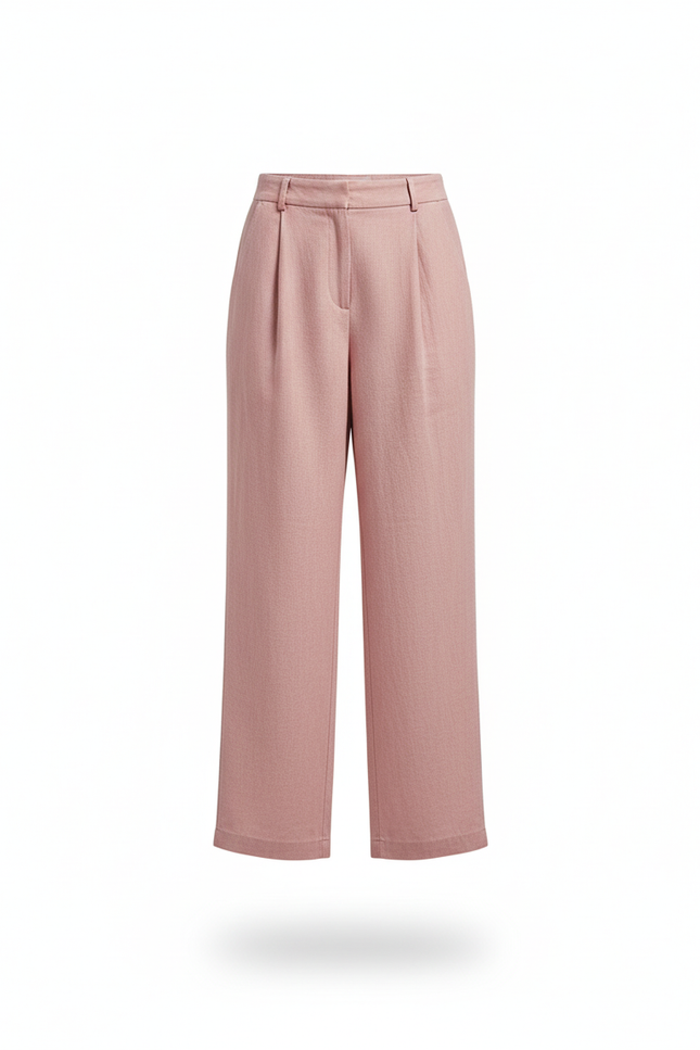 Pantalon Lin Rose Pale - vue 3