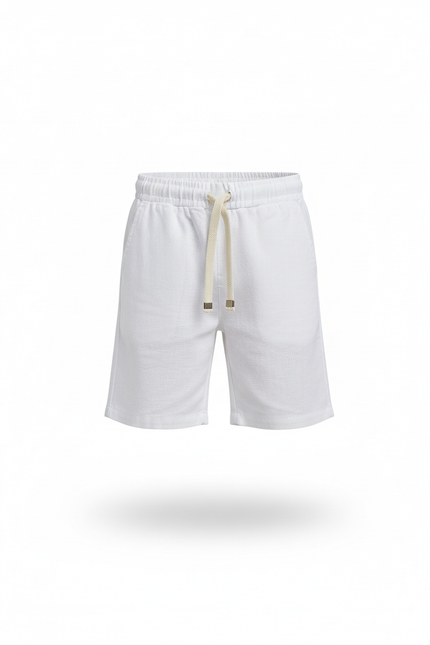 Pantalon En Lin Blanc Cordon Décontracté Garçon - vue 3