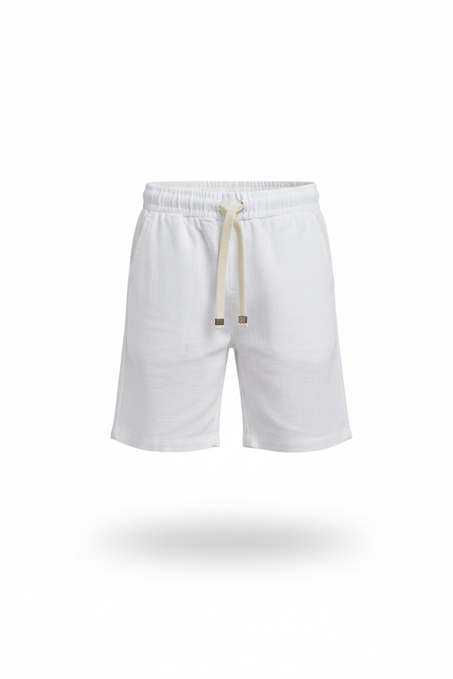 Pantalon En Lin Blanc Cordon Décontracté Garçon - vue 3