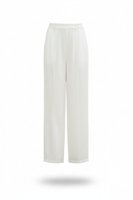 Pantalon De Lin Blanc - vue 3