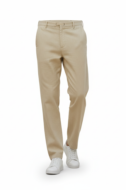Pantalon Beige Lin Homme - vue 3