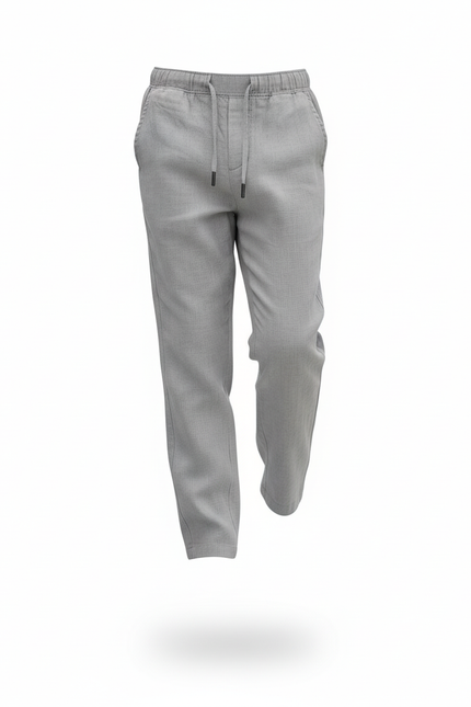 Pantalon Lin Sport - Gris - vue 3
