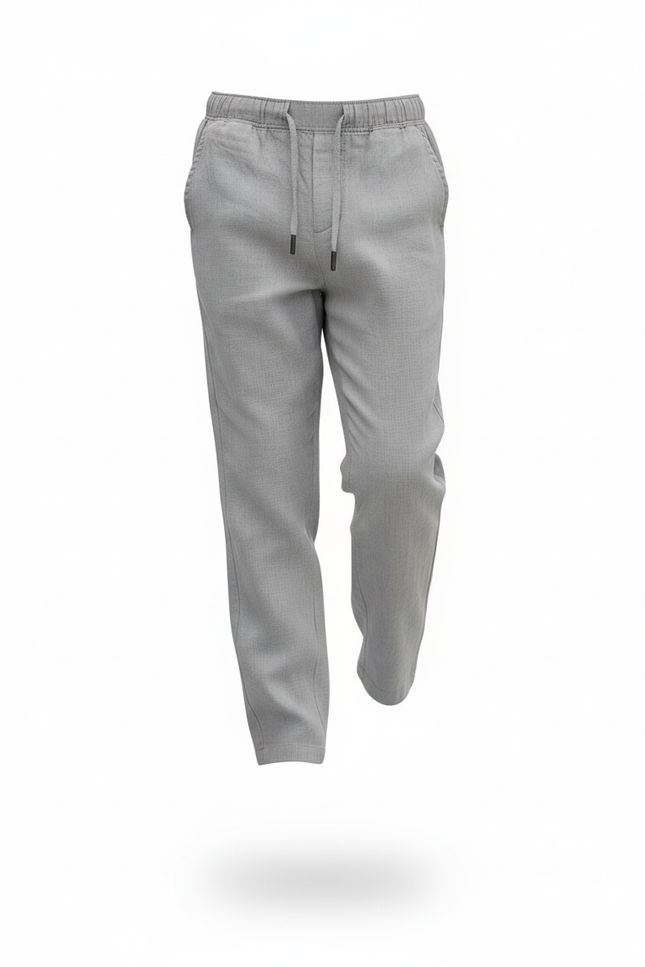 Pantalon Lin Sport - Gris - vue 3