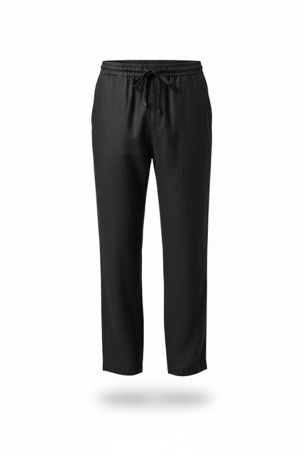 Pantalon Lin Noire - vue 3