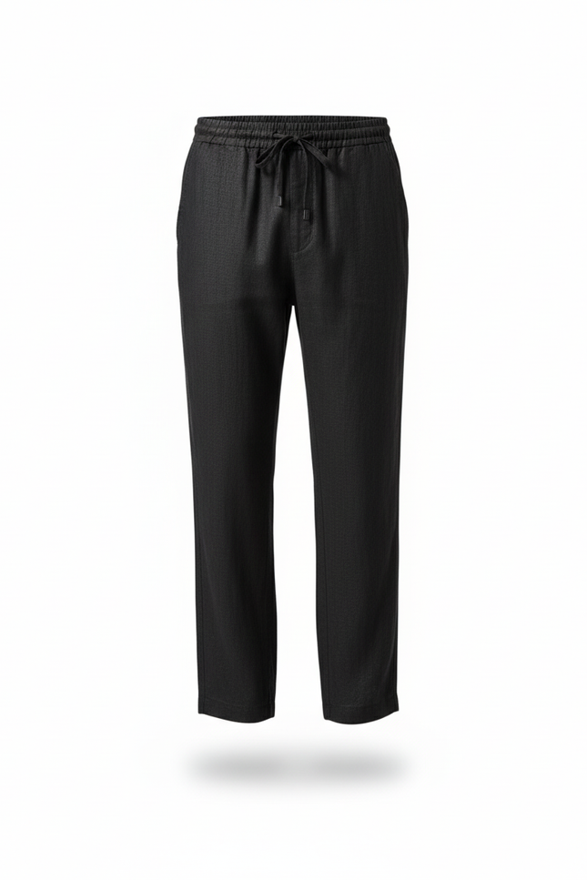 Pantalon Lin Noire - vue 3